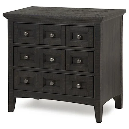 Traditional Nightstand with Three Drawers